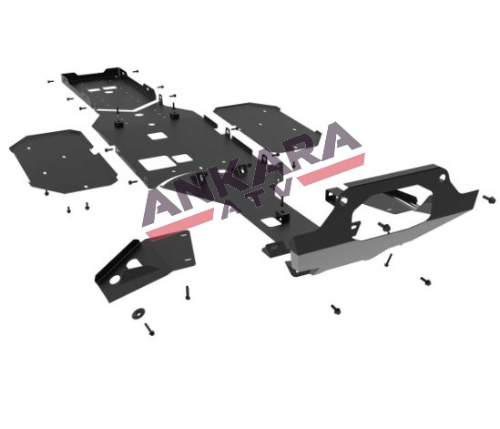 C Force 850-1000 Hıght Atv Uyumlu Metal Alt Koruma ek görünüm 3