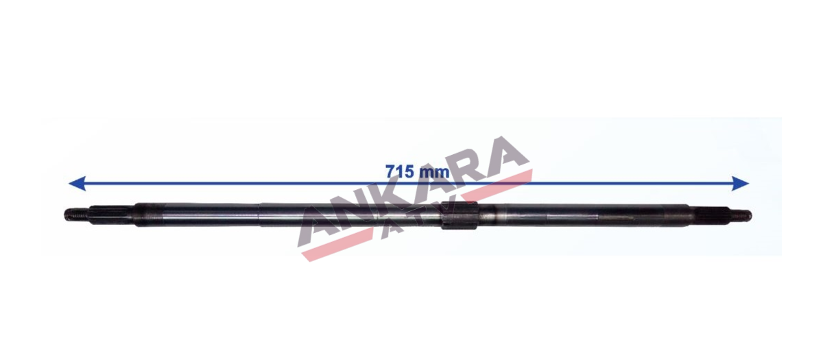 ATV AKS 150 OMİ-DORADO 715 mm BİLYA YATAĞI 25 mm 19 FREZE ÖM ana görünüm